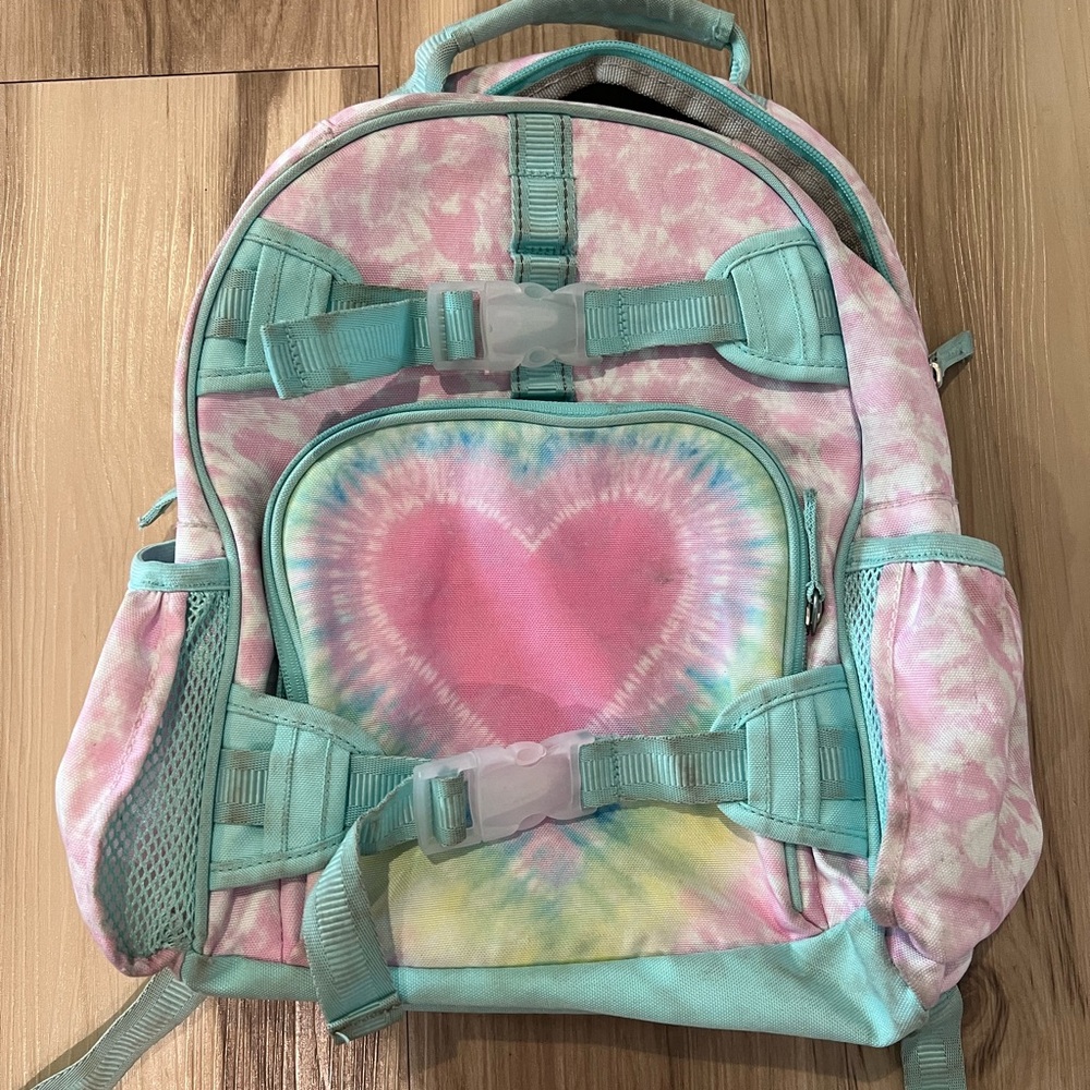 Kids Tie-Dye Heart Pottery Barn Backpack